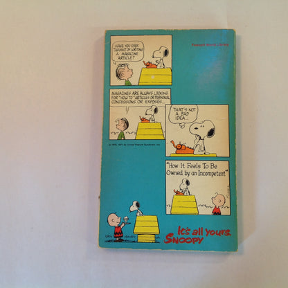 Vintage 1975 Mass Market Paperback It's All Yours, Snoopy Peanuts Charles Schulz