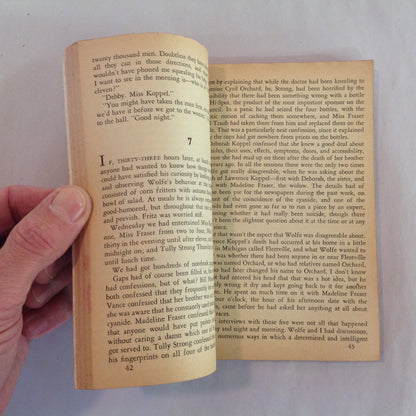 Vintage 1950 Mass Market Paperback And Be A Villain Rex Stout Bantam First