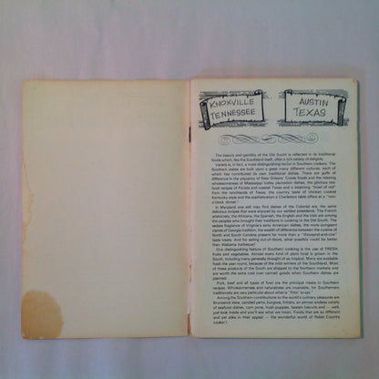 Vintage 1972 Paperback Cookin' In Rebel County Baxter Lane