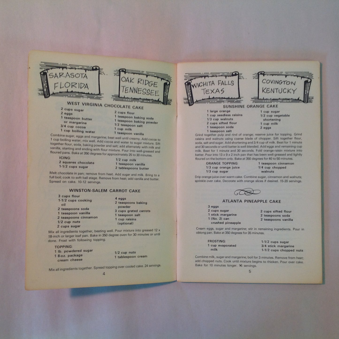 Vintage 1972 Paperback Cookin' In Rebel County Baxter Lane