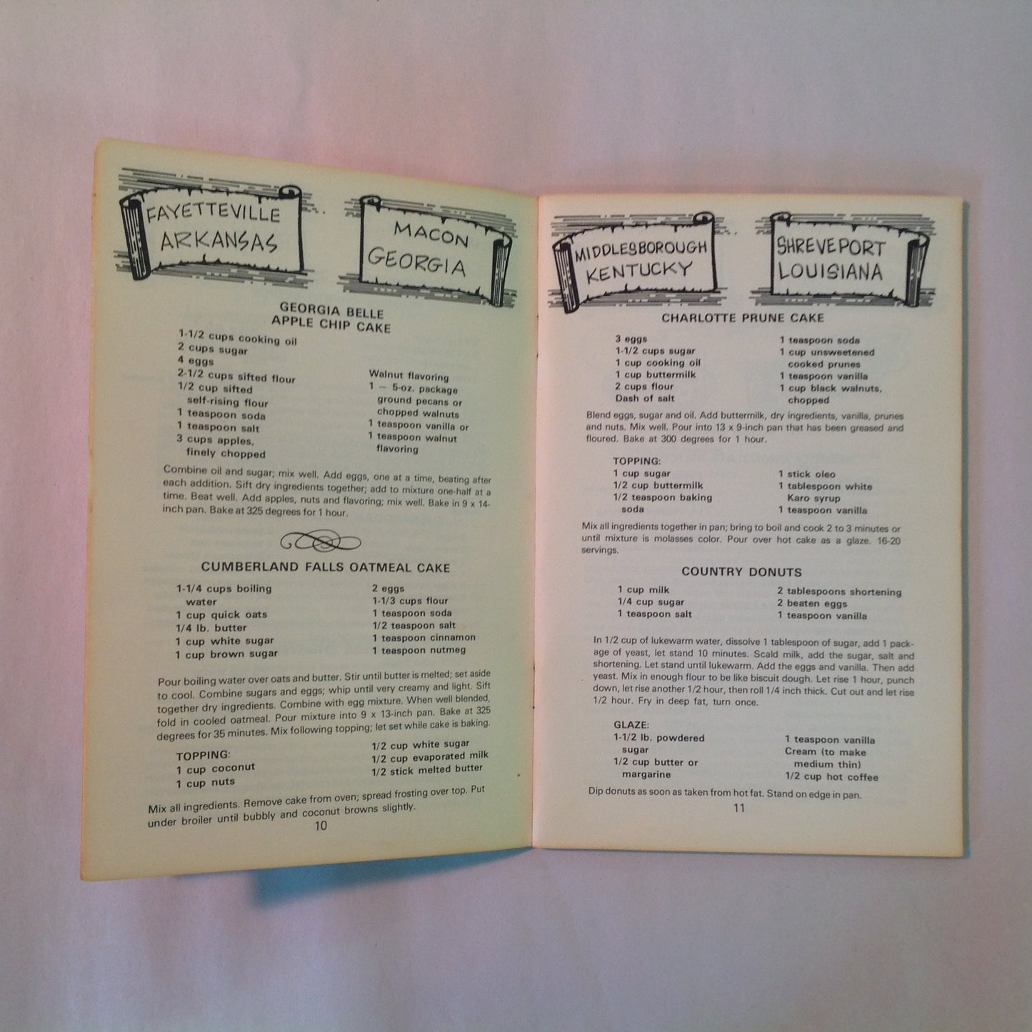 Vintage 1972 Paperback Cookin' In Rebel County Baxter Lane