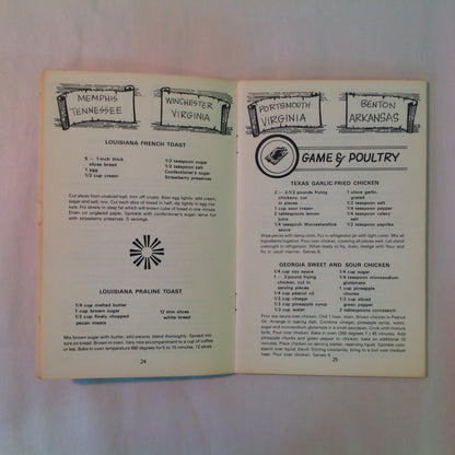 Vintage 1972 Paperback Cookin' In Rebel County Baxter Lane