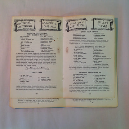 Vintage 1972 Paperback Cookin' In Rebel County Baxter Lane