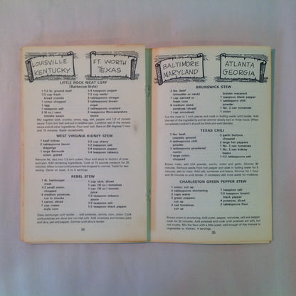 Vintage 1972 Paperback Cookin' In Rebel County Baxter Lane