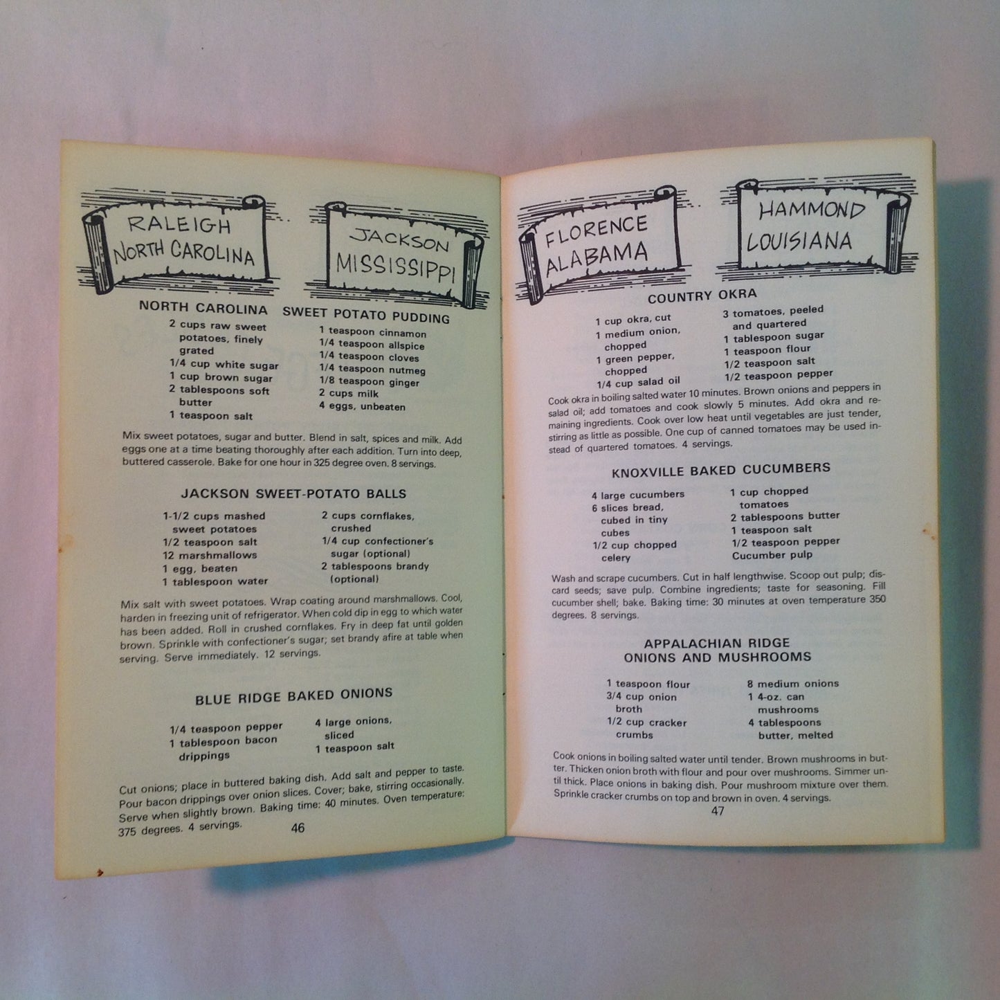 Vintage 1972 Paperback Cookin' In Rebel County Baxter Lane