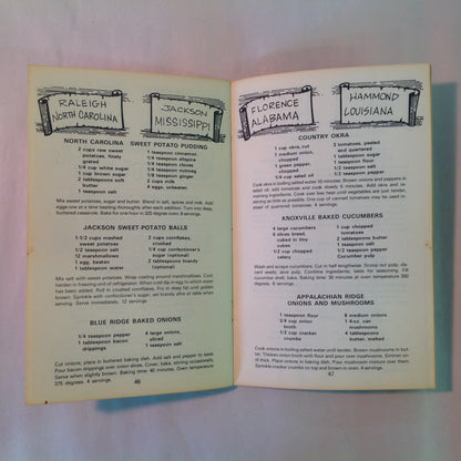 Vintage 1972 Paperback Cookin' In Rebel County Baxter Lane