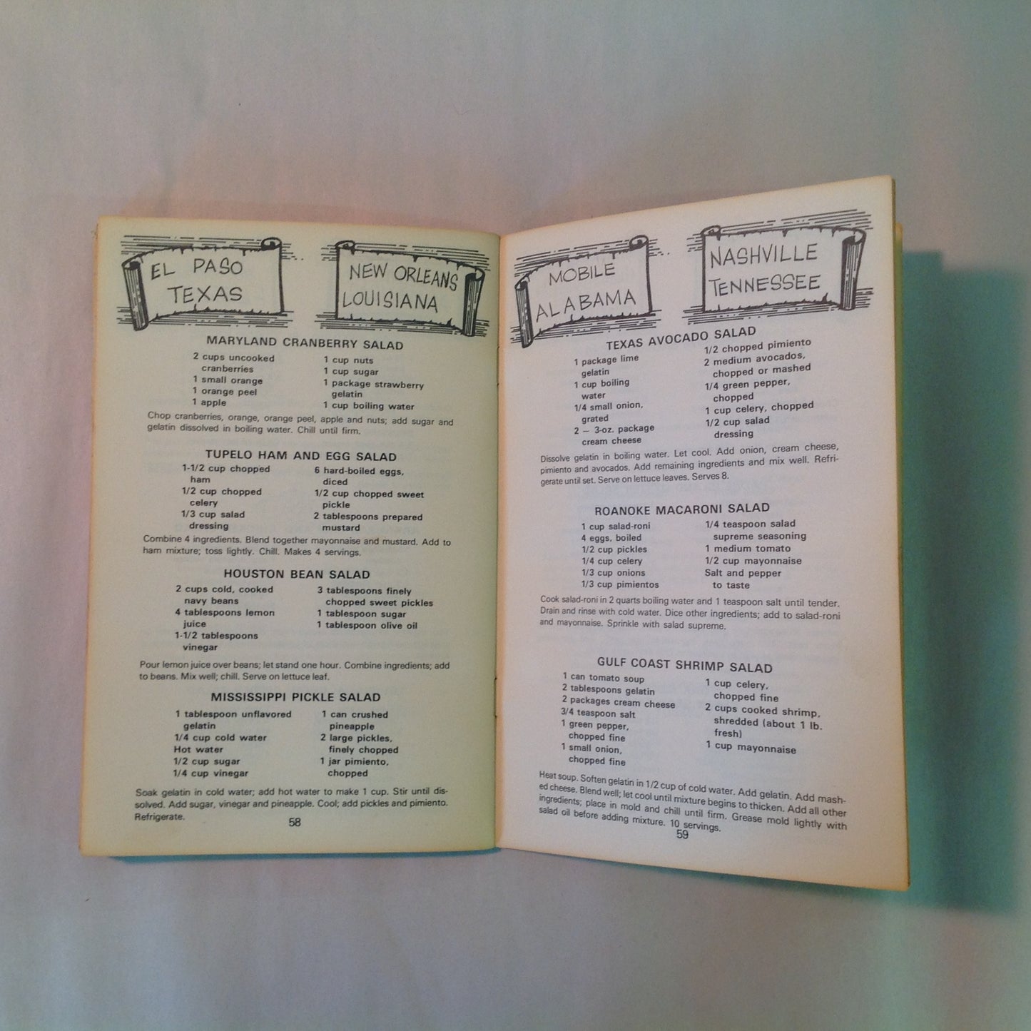 Vintage 1972 Paperback Cookin' In Rebel County Baxter Lane