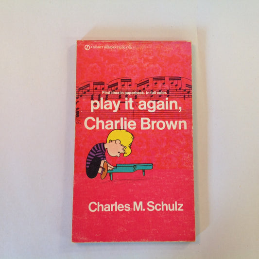 Vintage 1972 Mass Market Paperback Play It Again, Charlie Brown Peanuts Charles Schulz