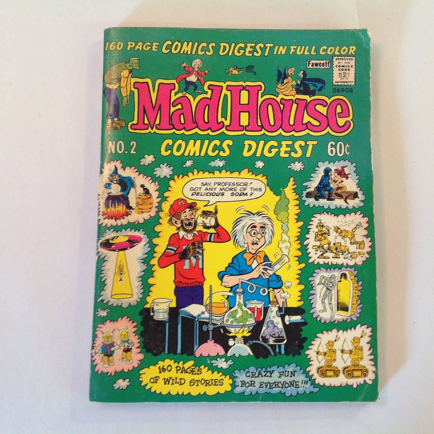 Vintage 1976-77 Mad House Comics Digest Vol 1 Issue 2 Wild Stories Crazy Fun for Everyone!