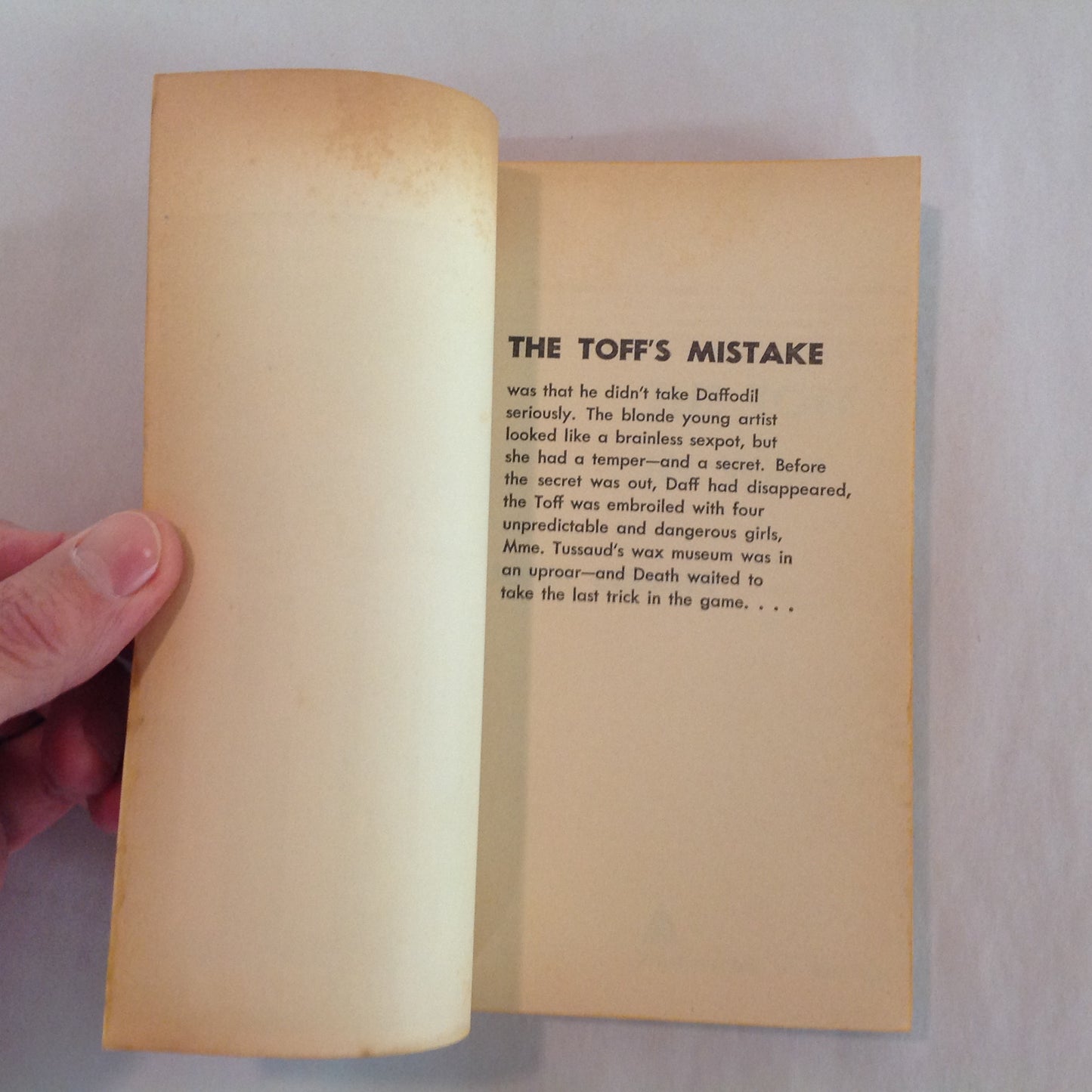 Vintage 1968 Mass Market Paperback The Toff in Wax John Creasey Pyramid First Edition