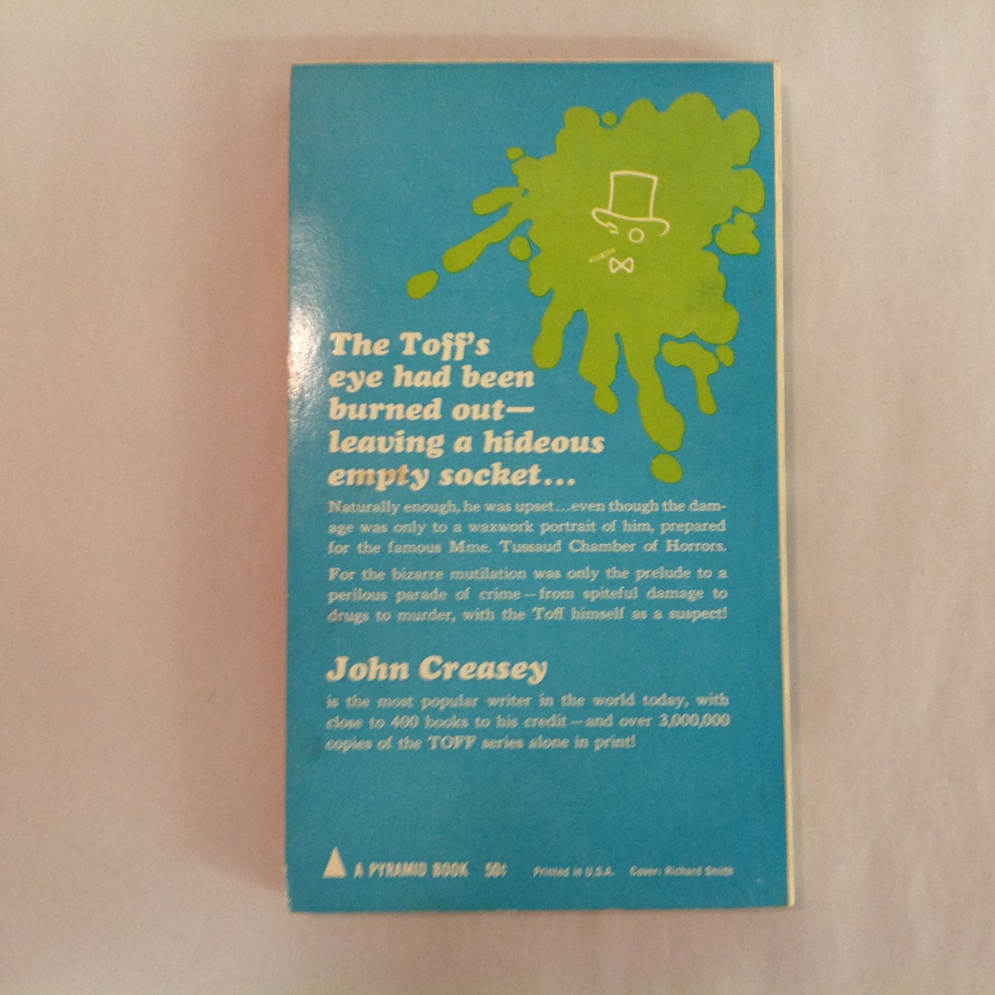 Vintage 1968 Mass Market Paperback The Toff in Wax John Creasey Pyramid First Edition