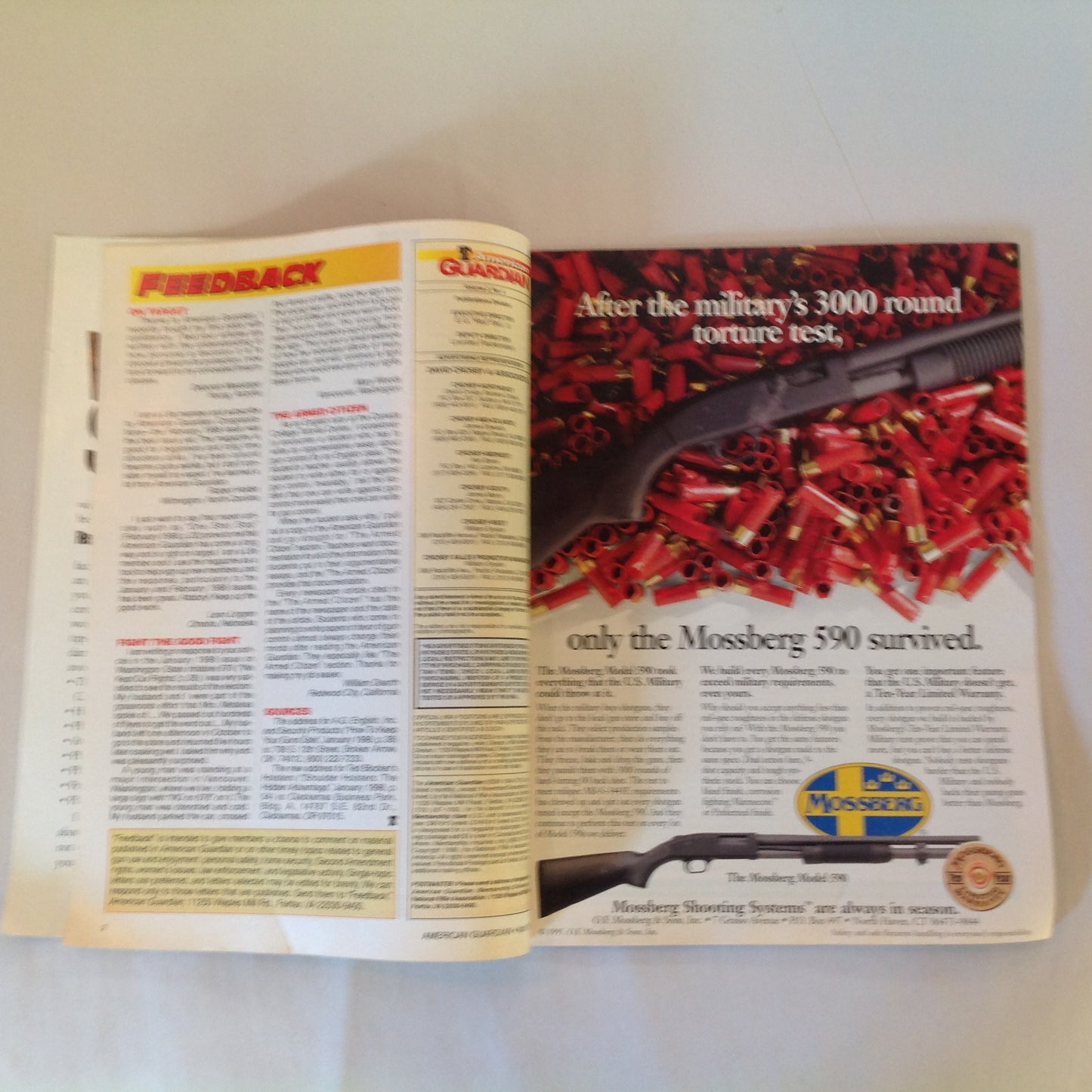 Vintage Apr 1998 American Guardian Magazine NRA Journal 2nd Gun Secrets Fanny Pack Carry Tips