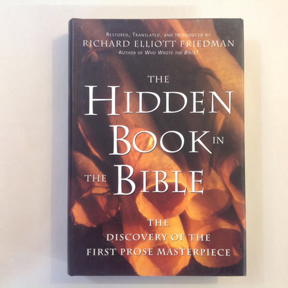 Vintage 1998 HCDJ The Hidden Book in the Bible Richard Elliott Friedman First Edition
