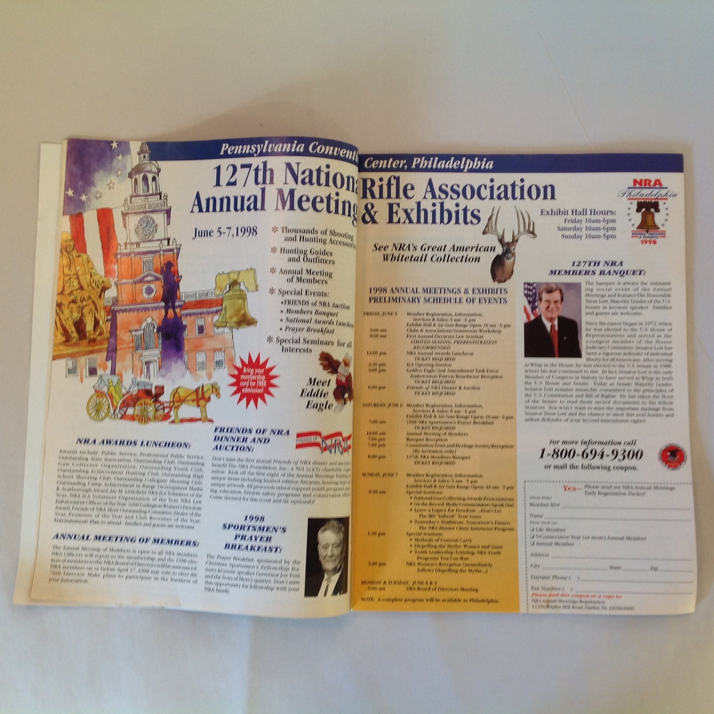 Vintage Apr 1998 American Guardian Magazine NRA Journal 2nd Gun Secrets Fanny Pack Carry Tips