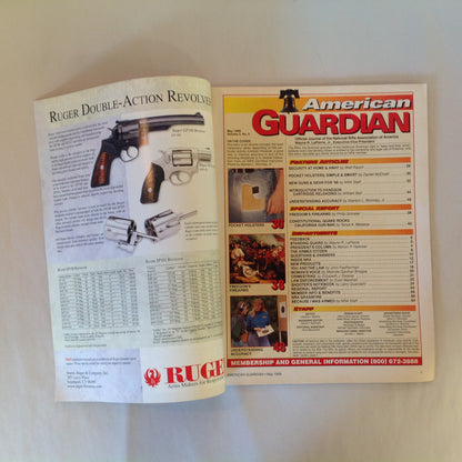 Vintage May 1998 American Guardian Magazine NRA Zero In On Accuracy Pocket Holster Options New Guns for '98