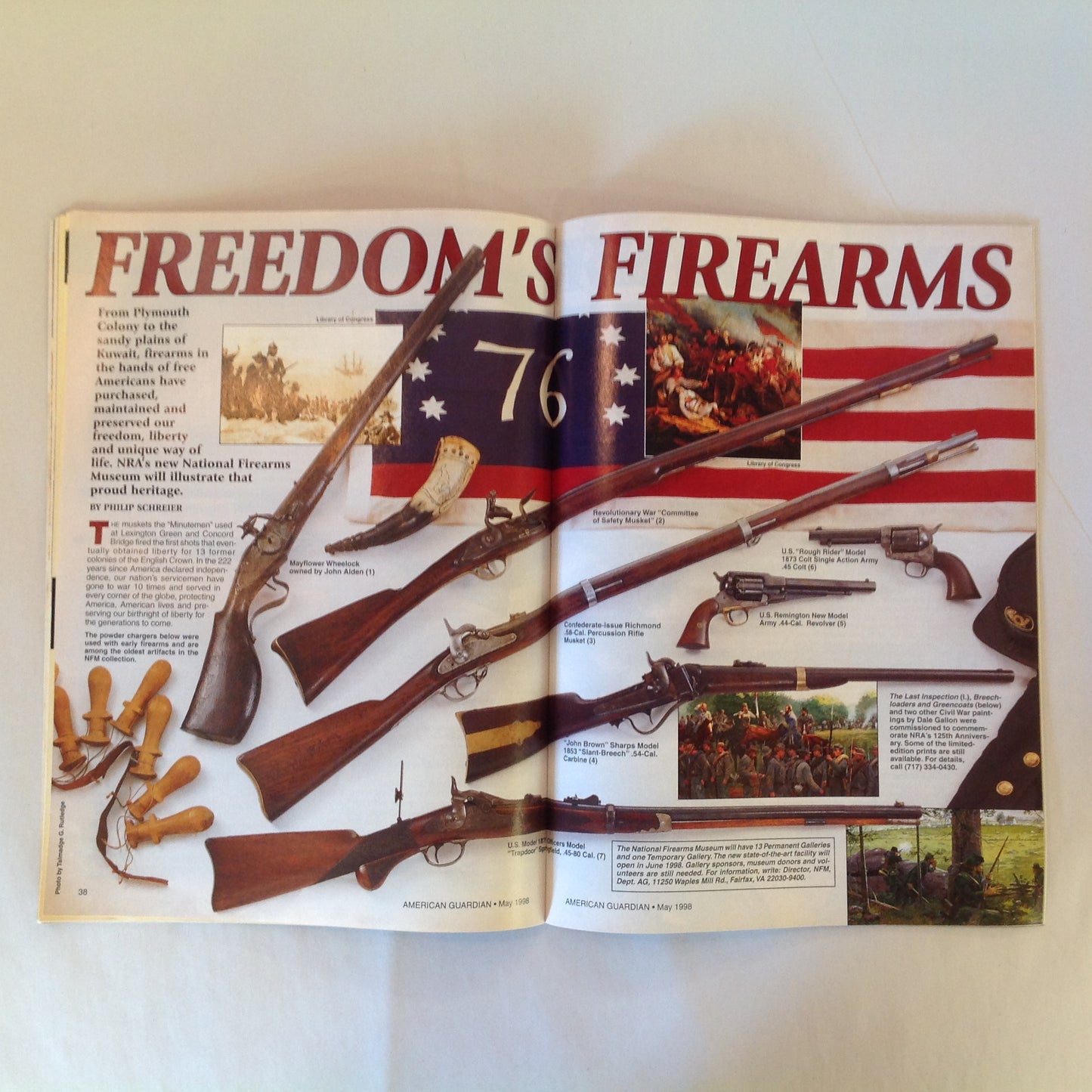 Vintage May 1998 American Guardian Magazine NRA Zero In On Accuracy Pocket Holster Options New Guns for '98