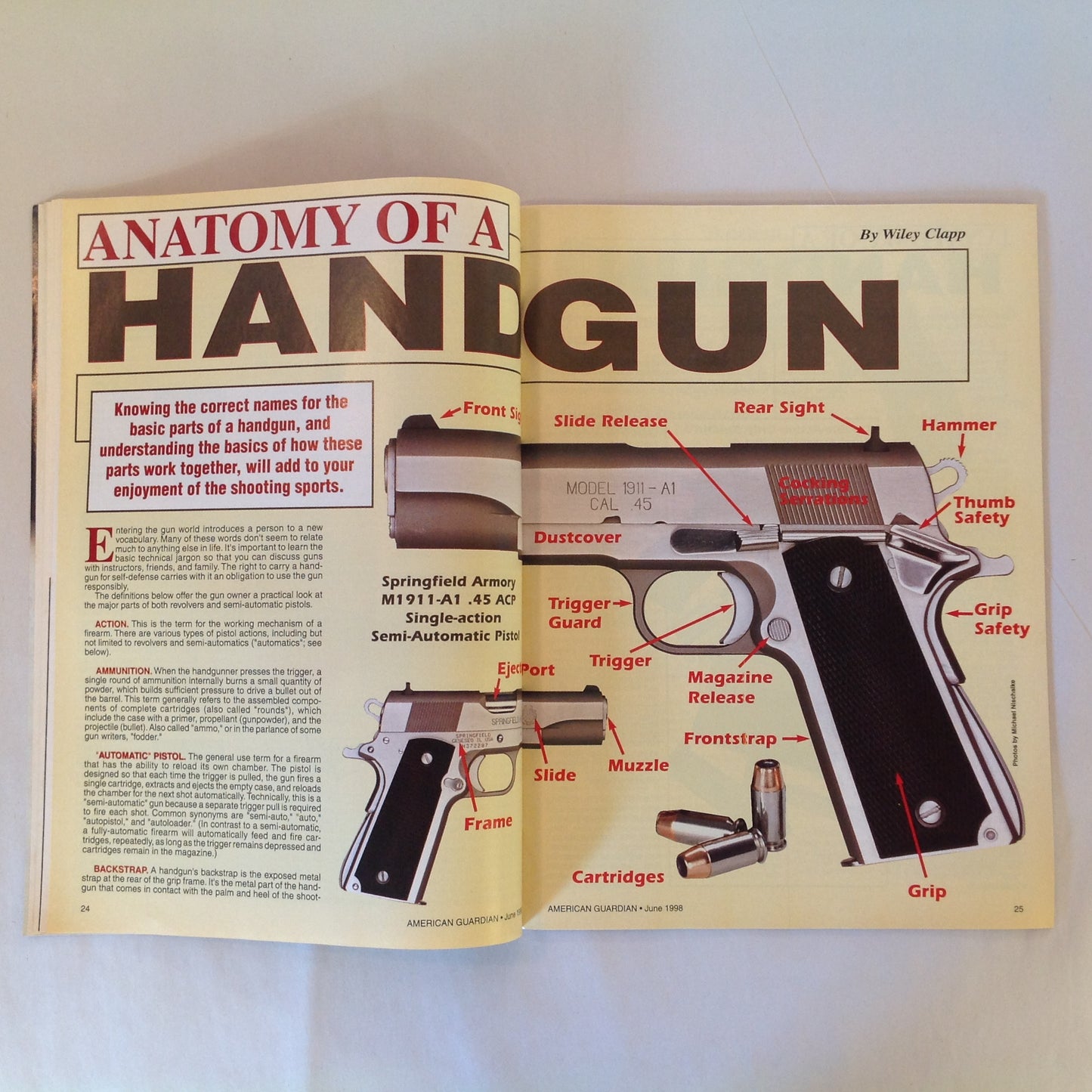 Vintage Jun 1998 American Guardian Magazine William B. Ruger: An American Legend and His Legacy NRA Journal