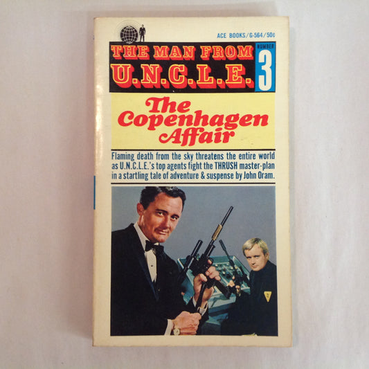 Vintage 1965 Mass Market Paperback The Man From UNCLE Number 3: The Copenhagen Affair John Oram First ACE Edition