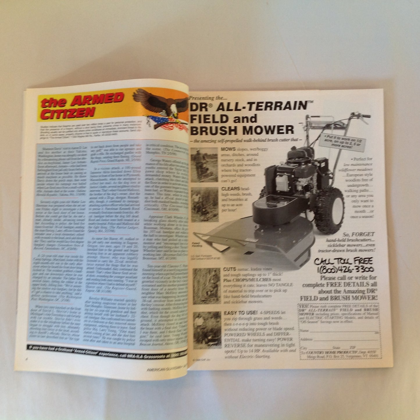 Vintage Jul 1998 American Guardian Magazine 2nd Amendment Security In the Woods Pistols That Act Like Revolvers