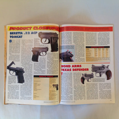 Vintage Jul 1998 American Guardian Magazine 2nd Amendment Security In the Woods Pistols That Act Like Revolvers
