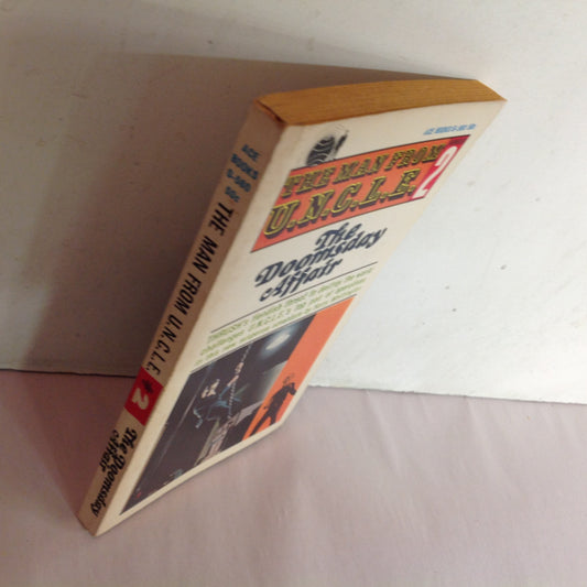 Vintage 1965 Mass Market Paperback The Man From UNCLE Number 2: The Doomsday Affair Harry Whittington First ACE Edition