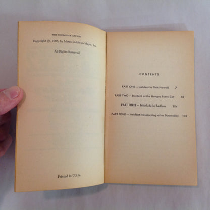 Vintage 1965 Mass Market Paperback The Man From UNCLE Number 2: The Doomsday Affair Harry Whittington First ACE Edition