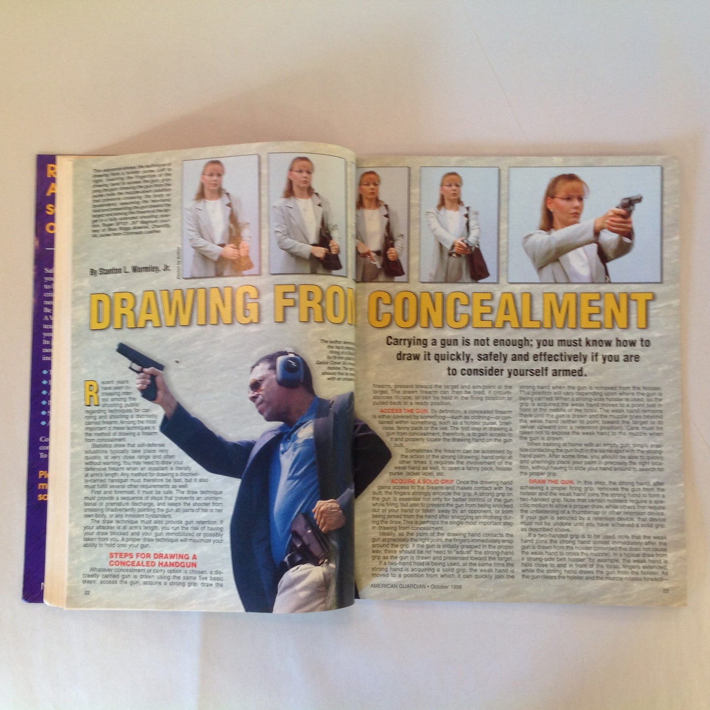 Vintage Oct 1998 American Guardian Magazine NRA Journal Ask Them to Share the Load!