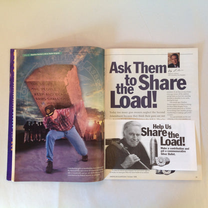 Vintage Oct 1998 American Guardian Magazine NRA Journal Ask Them to Share the Load!