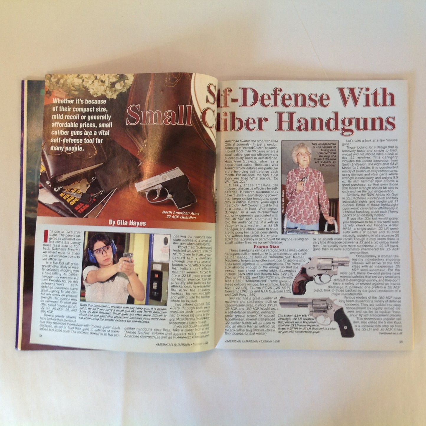 Vintage Oct 1998 American Guardian Magazine NRA Journal Ask Them to Share the Load!