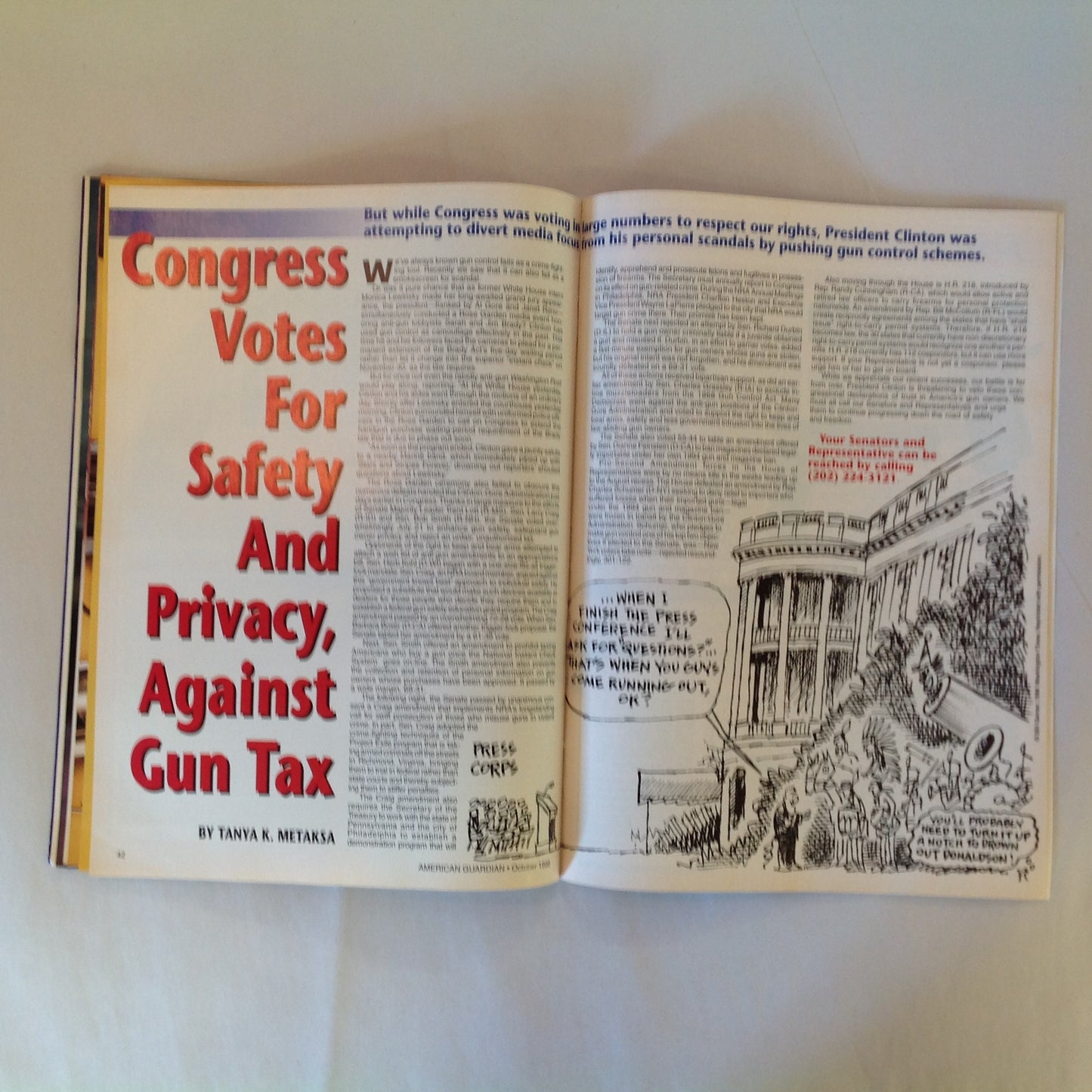 Vintage Oct 1998 American Guardian Magazine NRA Journal Ask Them to Share the Load!