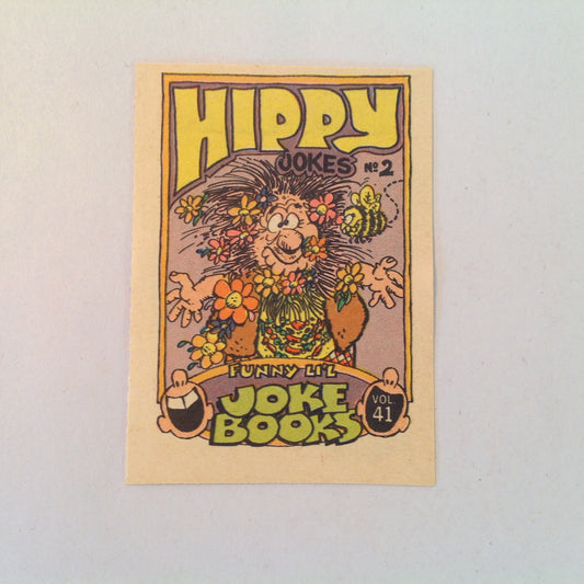 Vintage 1970's Topps Funny Li'l Joke Book Volume 41 Hippy Jokes No. 2 Cartoons