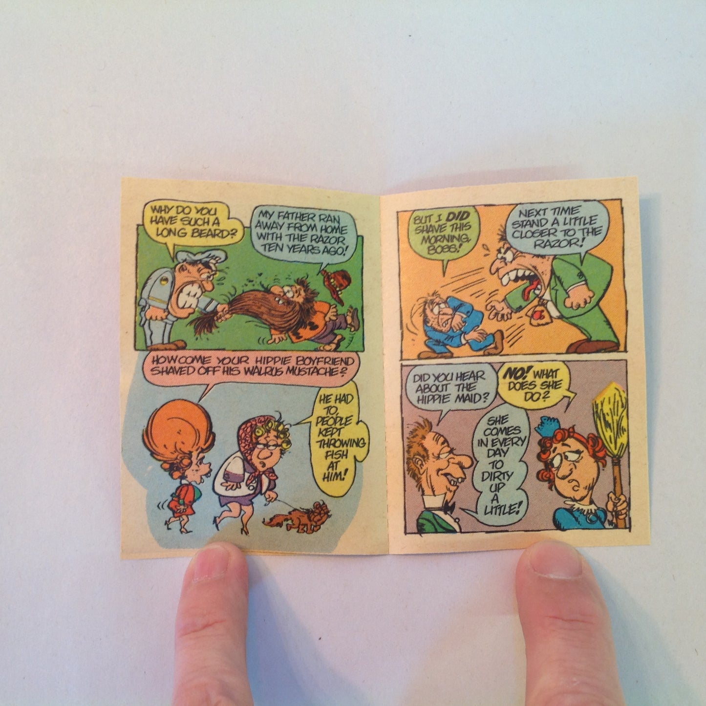 Vintage 1970's Topps Funny Li'l Joke Book Volume 41 Hippy Jokes No. 2 Cartoons