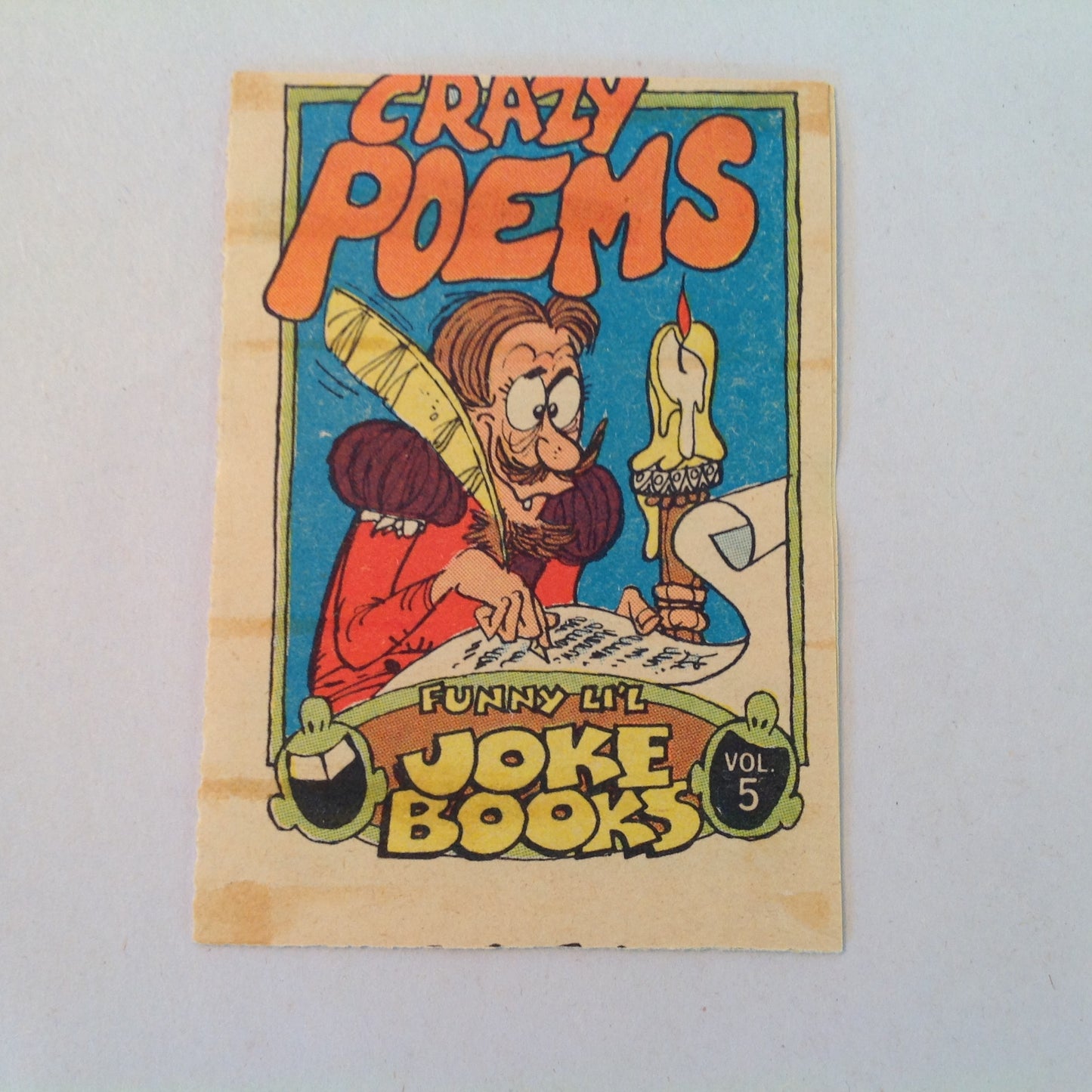 Vintage 1970's Topps Funny Li'l Joke Book Volume 41 Hippy Jokes No. 2 Cartoons