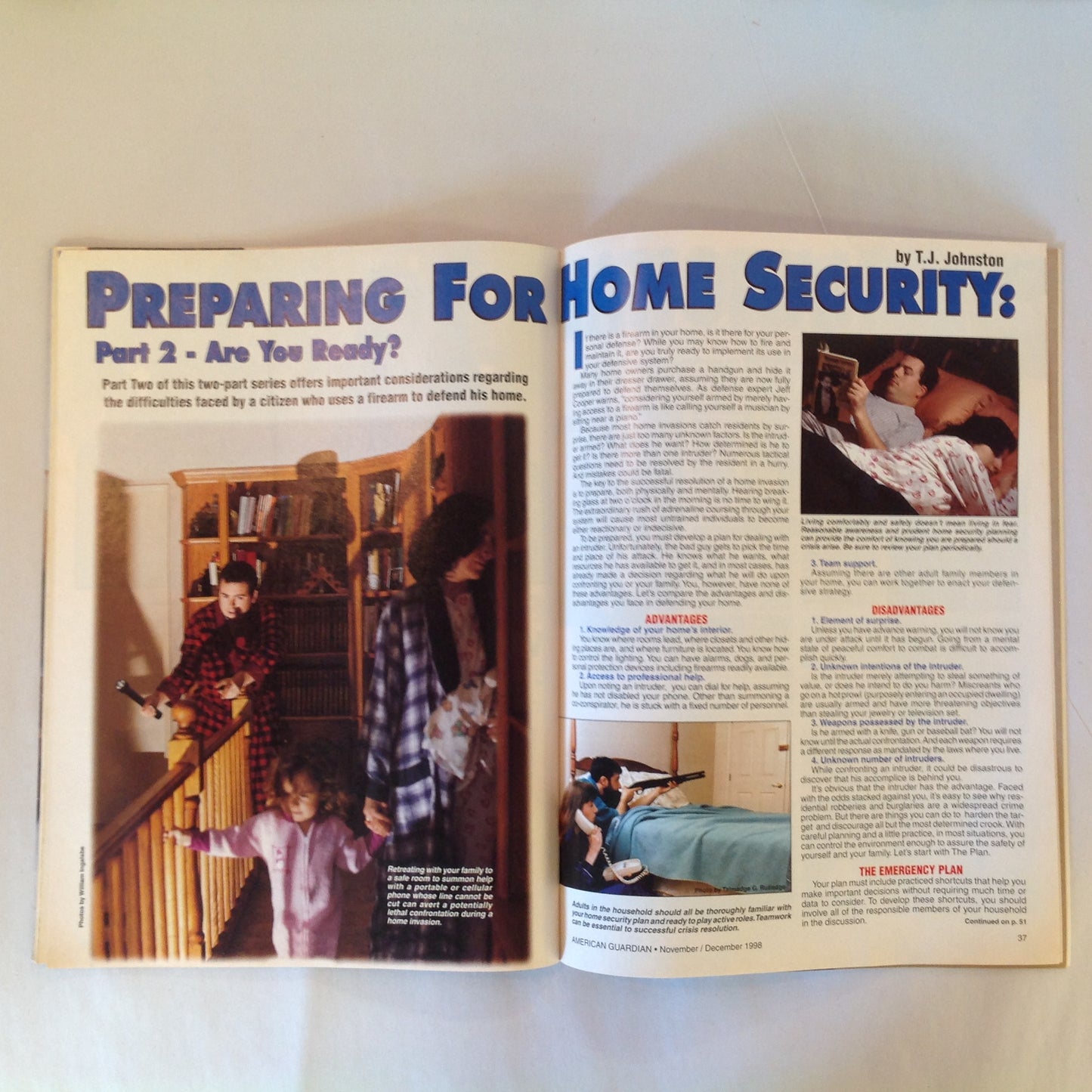 Vintage Nov/Dec 1998 American Guardian Magazine NRA Journal VOTE!