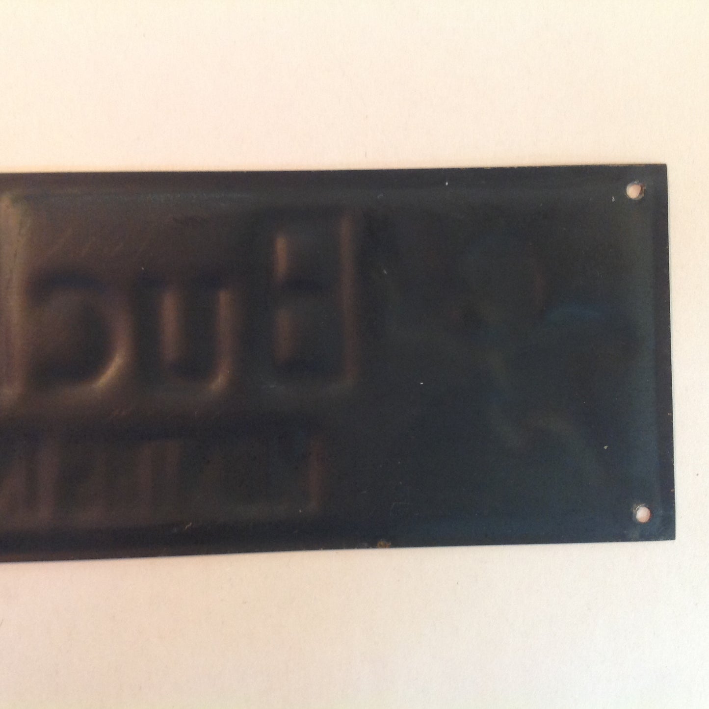 Vintage 1950's-60's Enamel Paint Metal Door Handle Push Plate Sign Buckeye Beer "Picks You Up!"