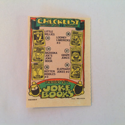 Vintage 1970's Topps Funny Li'l Joke Book Volume 39 Knock-Knock Jokes No. 2