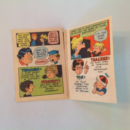 Vintage 1970's Topps Funny Li'l Joke Book Volume 30 School Daze No. 2 Cartoons