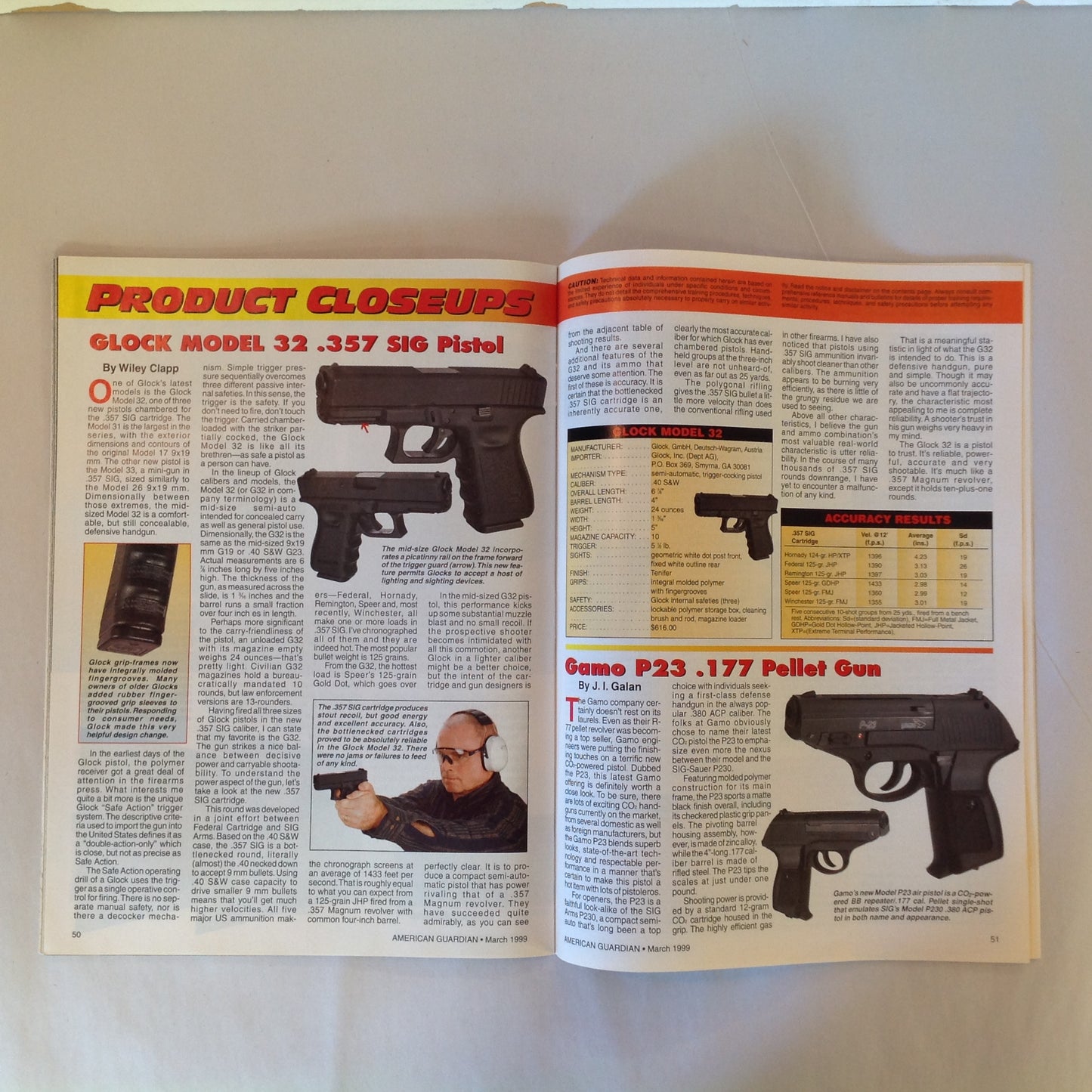 Vintage Mar 1999 American Guardian Magazine NRA Live News Official Journal