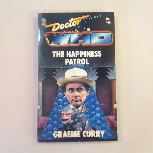 Vintage 1990 Mass Market Paperback Doctor Who: The Happiness Patrol Graeme Curry