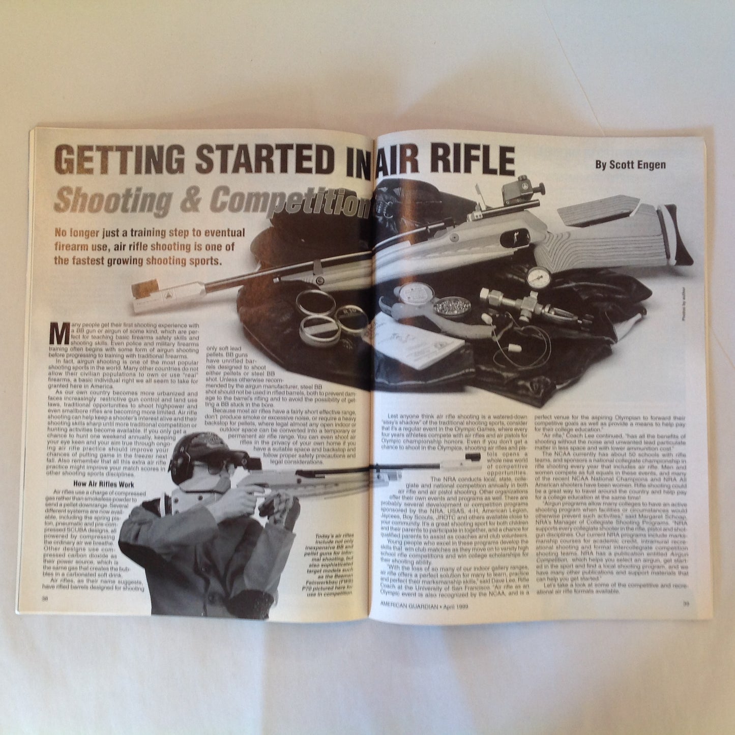 Vintage Apr 1999 American Guardian Magazine NRA Journal New Guns & Gear for '99