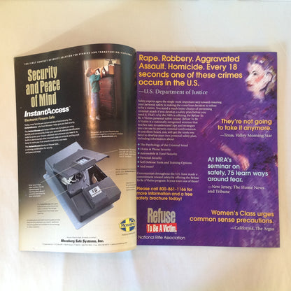 Vintage May 1999 American Guardian Magazine NRA Journal Hired Guns Vs. Your Guns