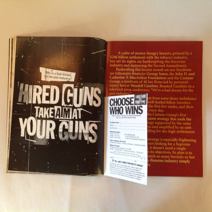 Vintage May 1999 American Guardian Magazine NRA Journal Hired Guns Vs. Your Guns