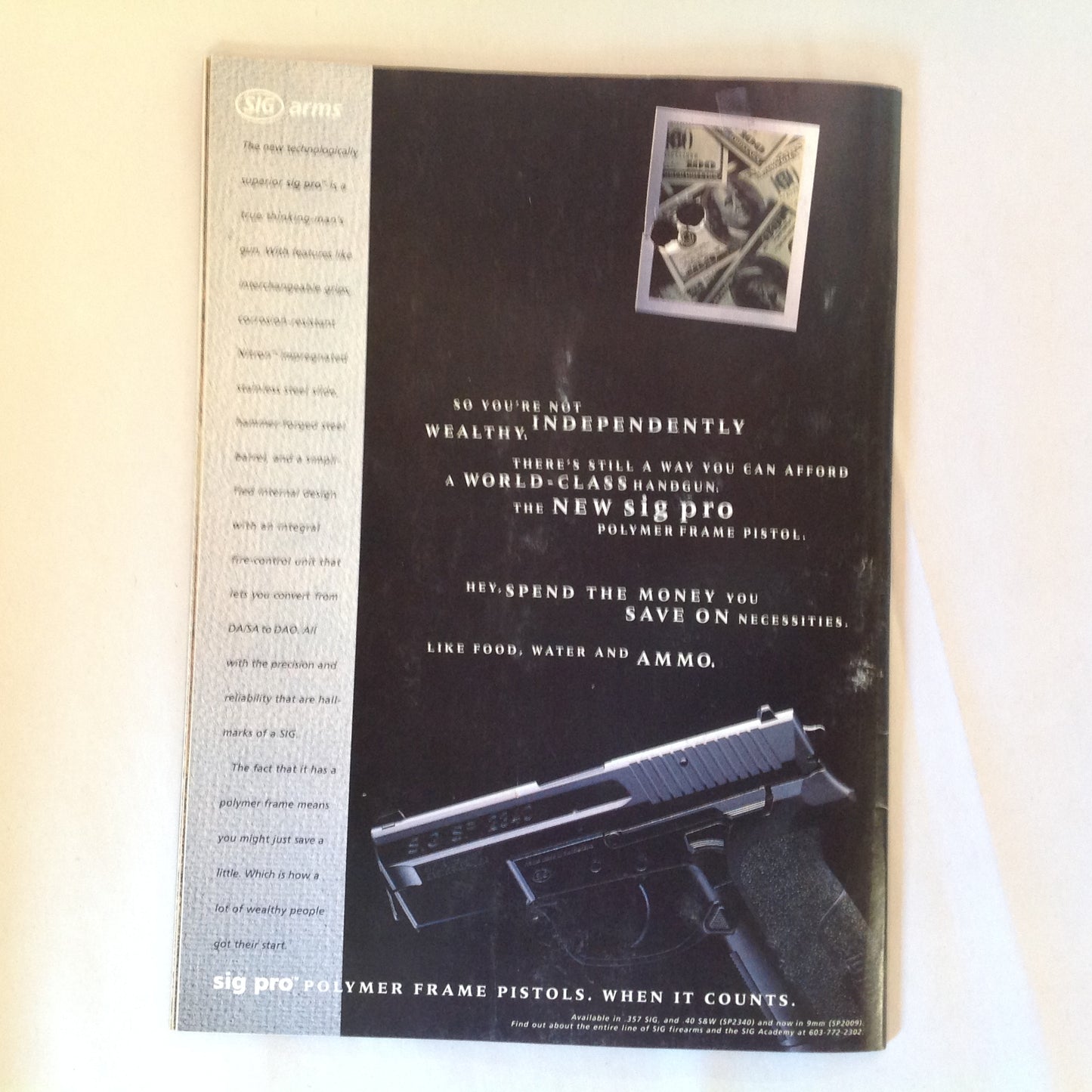 Vintage May 1999 American Guardian Magazine NRA Journal Hired Guns Vs. Your Guns