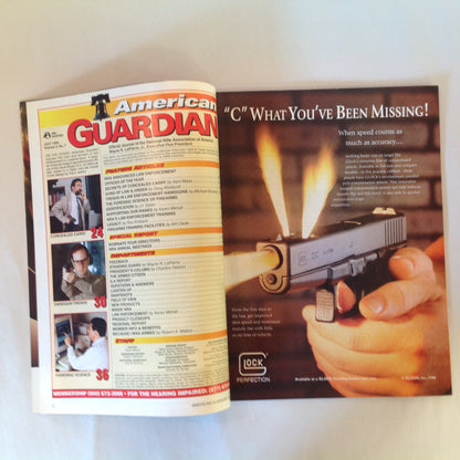 Vintage Jul 1999 American Guardian Magazine NRA Journal Trends in Law Enforcement Handguns Firearms Training Facilities Secrets of Concealed Carry