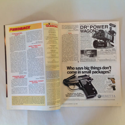 Vintage Jul 1999 American Guardian Magazine NRA Journal Trends in Law Enforcement Handguns Firearms Training Facilities Secrets of Concealed Carry