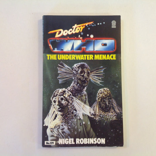 Vintage 1988 Mass Market Paperback Doctor Who: The Underwater Menace Nigel Robinson First