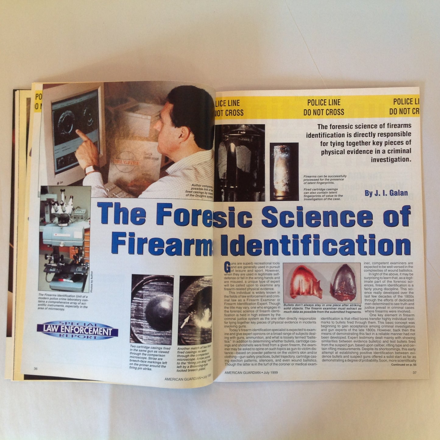 Vintage Jul 1999 American Guardian Magazine NRA Journal Trends in Law Enforcement Handguns Firearms Training Facilities Secrets of Concealed Carry