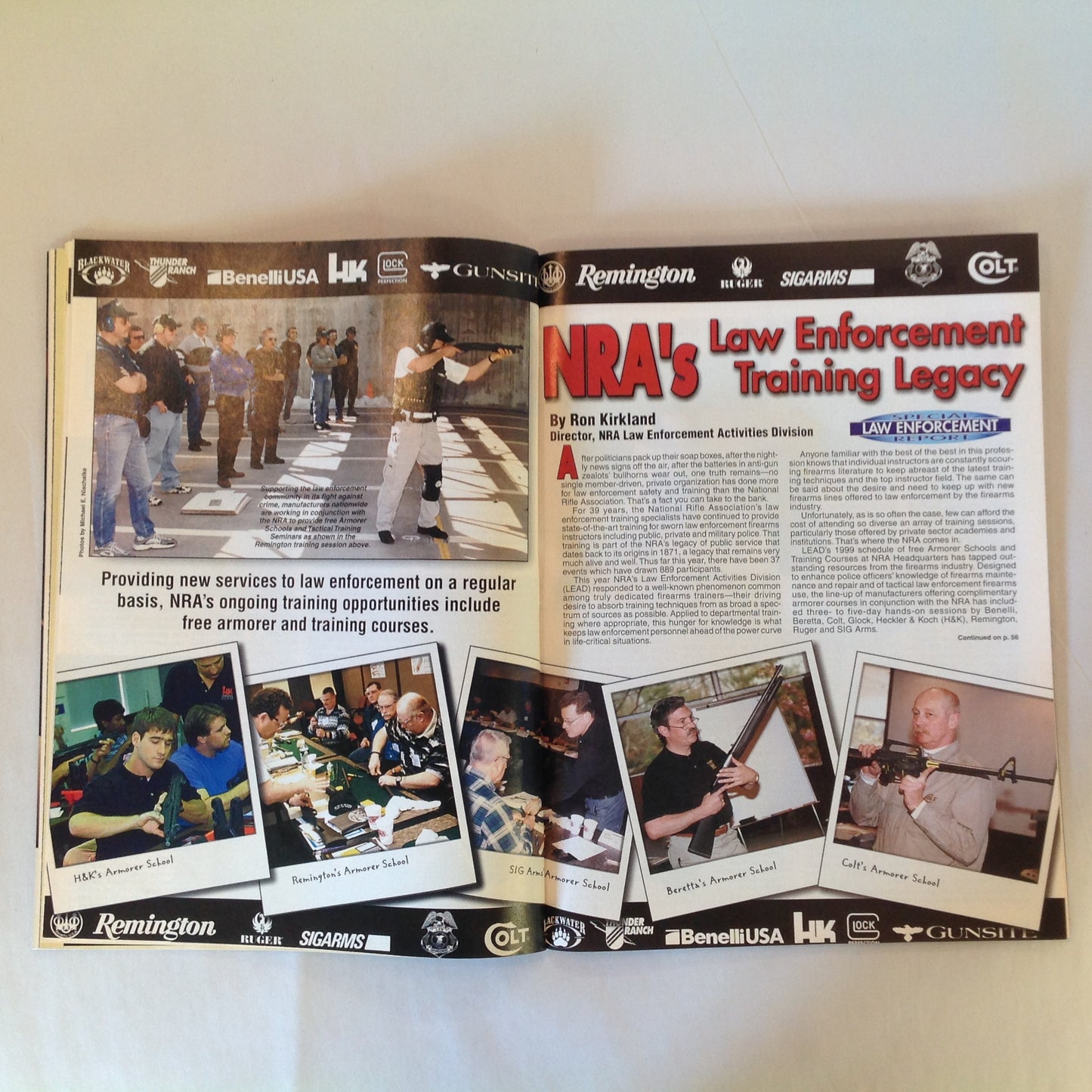 Vintage Jul 1999 American Guardian Magazine NRA Journal Trends in Law Enforcement Handguns Firearms Training Facilities Secrets of Concealed Carry