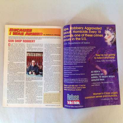 Vintage Jul 1999 American Guardian Magazine NRA Journal Trends in Law Enforcement Handguns Firearms Training Facilities Secrets of Concealed Carry
