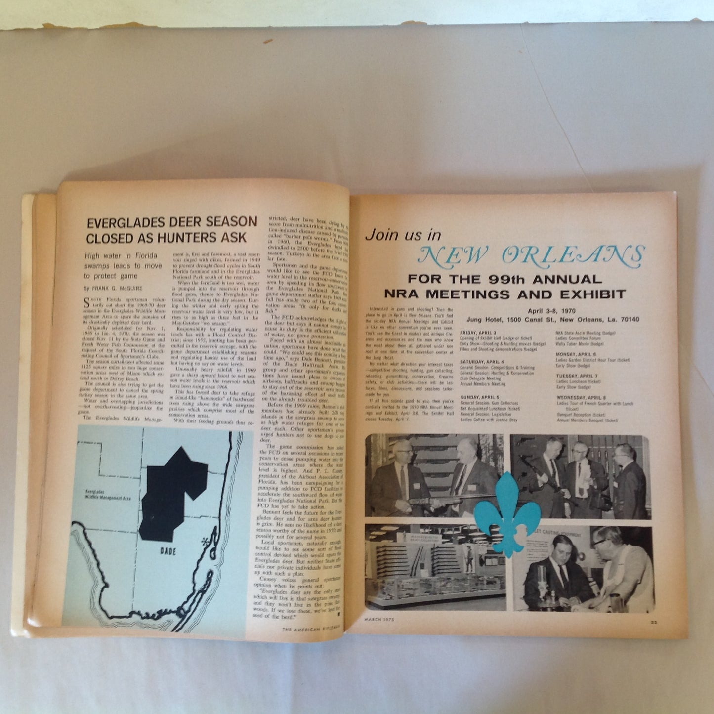 Vintage Mar 1970 American Rifleman Magazine International Shooting Union 40th World Championships Phoenix AZ